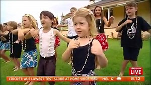 The 'Little Bounty Beauties' from Norfolk Island Central School. More videos: https://yhoo.it/2f9FslF #sun7 | Sunrise