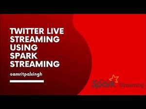 Apache Spark : Twitter Live Streaming using Spark Streaming (Maven Project)