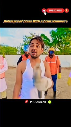 | Bulletproof Glass With a Giant Hammer! |#crazy #experiment #indianhacker #shorts