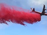 Boeing 747 supertanker flies overhead to tackle CA wildfires
