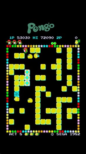 Pengo 8 – Classic Arcade Gameplay#shorts