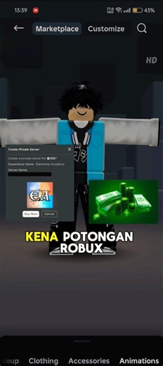 Why Do I Get Deducted by Robux When Creating a Private Server on Roblox?🤔 Here's Why | #shorts