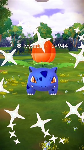 RARE Shiny Blue Bulbasaur Caught in Pokémon GO! #pokemongo