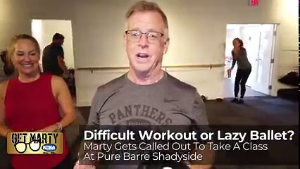 8.3K views · 126 reactions | See what happens when Marty gets called out by his niece for calling Pure Barre "Lazy Ballet". Marty, Kristine, and Larry get taken to school by Marty's niece Mara who is an instructor at Pure Barre. Will Uncle Marty have to eat his words? | Marty Griffin - GET MARTY | Facebook