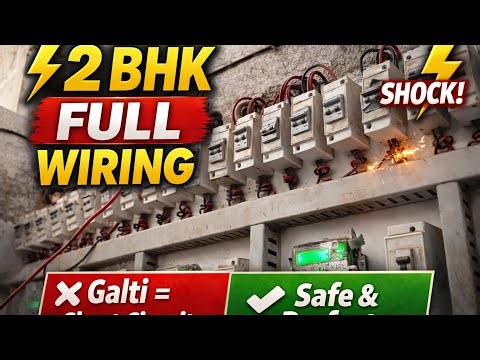2 💡🏢 BHK House Wiring Complete Guide | ElectricianKa Real Kaam | Full Video