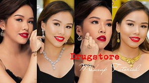 413K views · 10K reactions | ဒီ Drugstore Classic Red Lip look က...