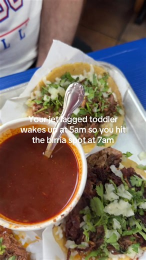 The best breakfast 🌮🌮 this was the top spot on my husbands San Diego list and omg it was amazing #sandiego #birria #tacos @Ed Fernandez Birrieria