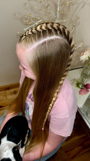 34K views · 1.2K reactions | Today we did a single dutch braid with a...