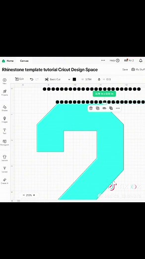 Learn how to make a rhinestone template in Cricut Design Space. In this quick tutorial, I’ll teach you how to create designs and numbers using size SS10 rhinestones. Perfect for custom hoodies, shirts, and jerseys! ✨