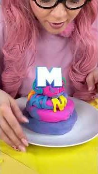 🎂✨The Alphabet Cake?? Adding letters to a Modelling Clay Cake | For Little Artists