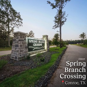 Discover your new beginning at Spring Branch Crossing in Conroe, TX!  This charming community offers beautiful homes, a convenient location, and the perfect place to grow. ✨ Call to schedule an appointment today! 888-671-8175  | Lennar Houston | Facebook