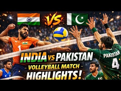 ⚡🚀🚀#India🇮🇳 vs Pakistan🇵🇰 Volleyball Match highlights #volleyball #viralvideo #shots 💪🏻💪🏻