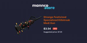 Strange Festivized Specialized Killstreak Medi Gun | Mannco.store