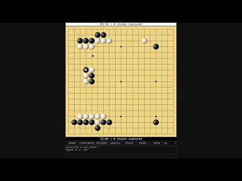 Игра в Го против 6 кю - 1 дана на PlayOK [ 21 декабря 2025 ]