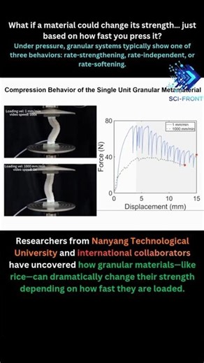Granular Materials That Change Strength With Speed Could Power Adaptive Metamaterials