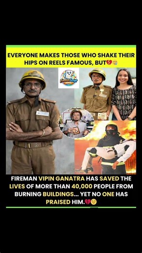 One Man vs Fire 🔥 | 40 Years of Selfless Courage 💪🇮🇳 #BipinGanatra #RealHero #UnsungHeroes #short