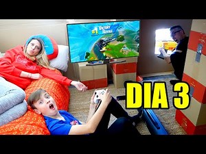 The last one to leave the cardboard fort wins 2000 euros.