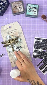 14K views · 263 reactions | Make a mixed media tag with Lou Collins from TEXT{ures} - featuring her brand new Wings & Things Collection, now available exclusively at CraftStash!#CraftStash #mixedmediaart #mixedmedia | Craft Stash | Facebook