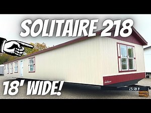 Solitaire Homes 218 Tour | Interior | 18' Single Wide Manufactured Home | 2 Bed 2 Bath