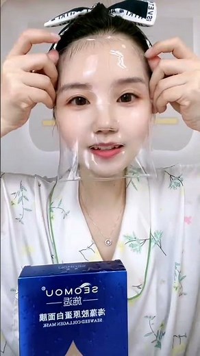 Hydrating transparent face mask sheet, amazing cool Beauty products #beauty