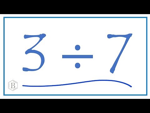 3 divided by 7 (3 ÷ 7)