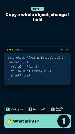 Kotlin Trick: Instant Object Clones with data class copy()