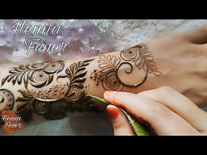 Latest Dubai Bold Floral Gulf Mehndi Henna Design 2026｜ Step by Step Easy Tutorial ｜ Henna Fever
