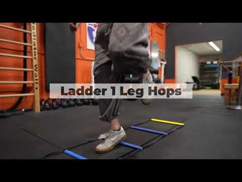 Agility Ladder Drills: 1-leg Hops