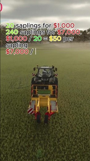 Farming Simulator 25 | Planting Tree Saplings Guide | Types of Trees & Costs Explained