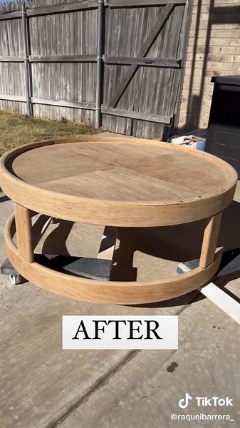 How to Lighten Wood Coffee Table with Outdoor Bleach