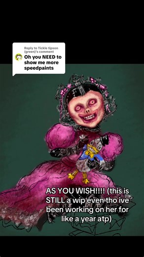 Replying to @Tickle tipson (green) #procreate #theoutlasttrials #oc #artist #timelapse