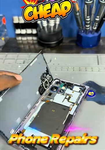 We have the cheapest prices for phone screen repairs on all samsung and iphone screens message us 310-9858.