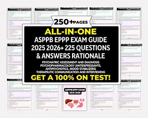 EPPP Exam Study Guide 2025: Practice Questions & Cheat Sheet (PDF Download) - Etsy