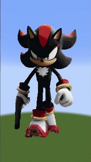 Shadow PIXEL ART in Minecraft #shorts