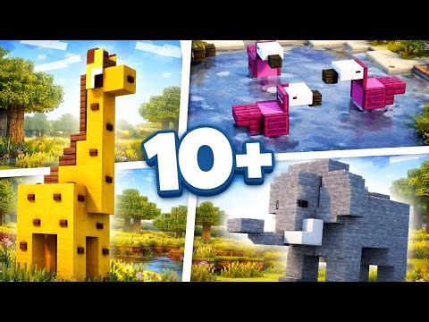 Minecraft Animal Build HACK 🐶🐱🐮 | Secret Build Tricks