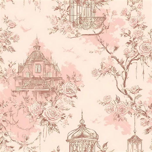 Toile De Jouy Halloween Pattern – 8 Coquette Seamless Pastel Gothic Digital Papers - Etsy