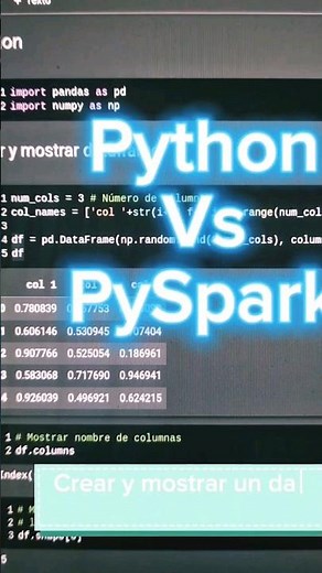 Python vs PySpark #pyspark #python #codigo #dataframe #programador #googlecolab #tutorial #bigdata