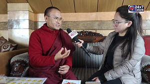 Venerable Stanzin Nurbo, a Scholar introduces unique concepts written in Bhoti from notebooks, notepads, greeting cards and others. The idea is to help learn Bhoti and use the language in every possible way. | JK24x7News Ladakh