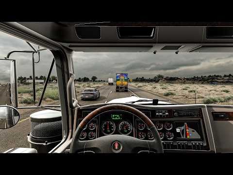 4K Realistic Ultra Graphics American Truck Simulator Mod Gameplay | enworth w900 Interior POV Drive
