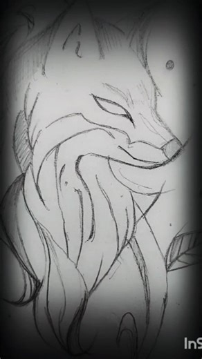 DREAMY WOLF🐺🤍 #wolf #art #drawing