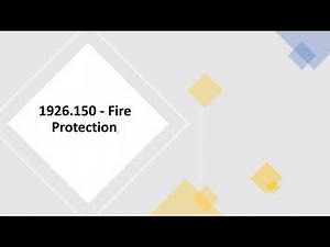 OSHA - 1926.150 - Fire Protection