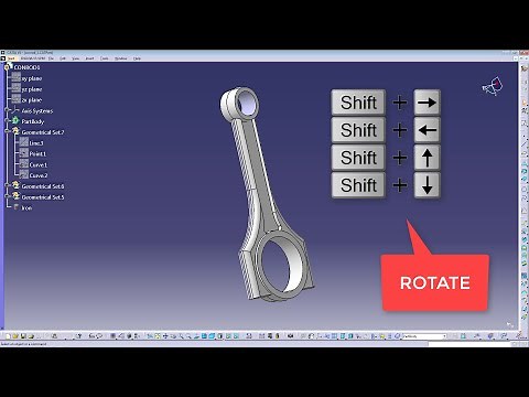 CATIA V5 - TIPS AND TRICKS - SHORTCUTS FOR NAVIGATION ROTATE PAN ZOOM