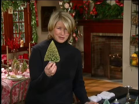 Watch Martha turn ordinary bottle brush trees into festive, decorative Christmas trees. Get more inspiration here: http://bit.ly/34j6QIU | Martha Stewart
