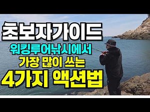 입문자 필수시청! 루어낚시 액션방법