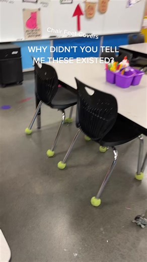 Tennis Ball Chair Protectors for Classroom Makeover