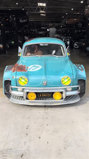 Custom Renault with aggressive widebody build