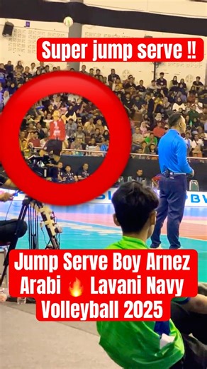 Jump Serve Boy Arnez Arabi 🔥 Lavani Navy Volleyball 2025 #boyarnez #jumpserve #volleyball