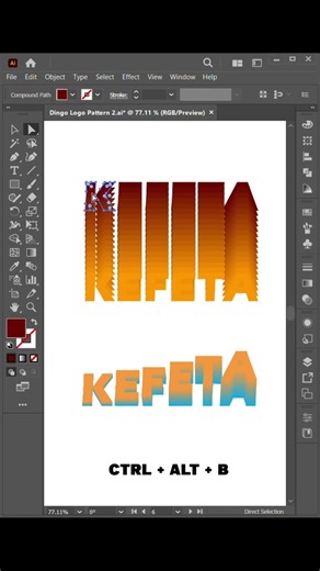 Blending Tool in Illustrator | Quick Adobe Illustrator Tutorial | #illustrator #illustratortips
