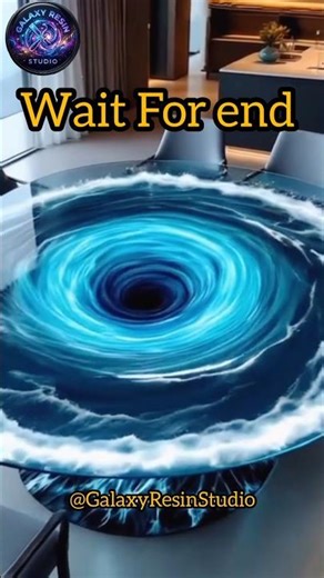 This Water Vortex Table Looks Unreal 🌀🌊 #shorts #trending #woodworking #viral #galaxytable