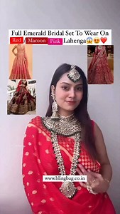 18K views · 21 reactions | Bridal Set Name- Emerald Serrano Bridal Jewellery Set✨ | Bling Bag | Facebook
